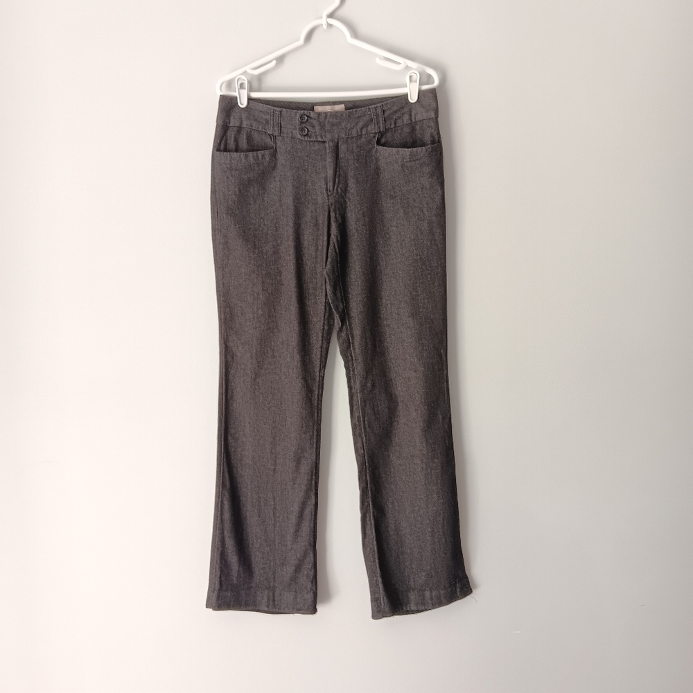 Banana Republic Martin Fit Cotton Novelty Denim Mid-Rise Dark Grey Pant Size 10R - Picture 5 of 15